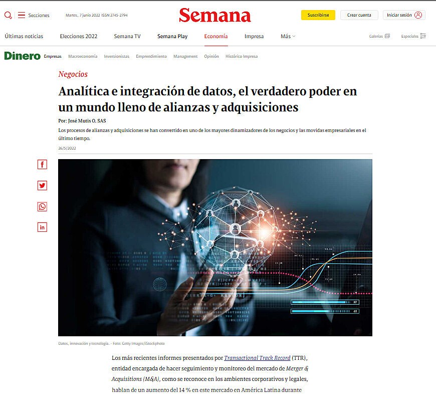 Analtica e integracin de datos, el verdadero poder en un mundo lleno de alianzas y adquisiciones